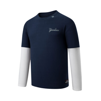 Playera Fexpro MLB Double Sleeve Drop Shoulder Fit Yankees