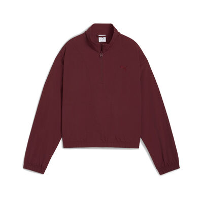 Sudadera Puma Her Relaxed Woven Half Zip Crew