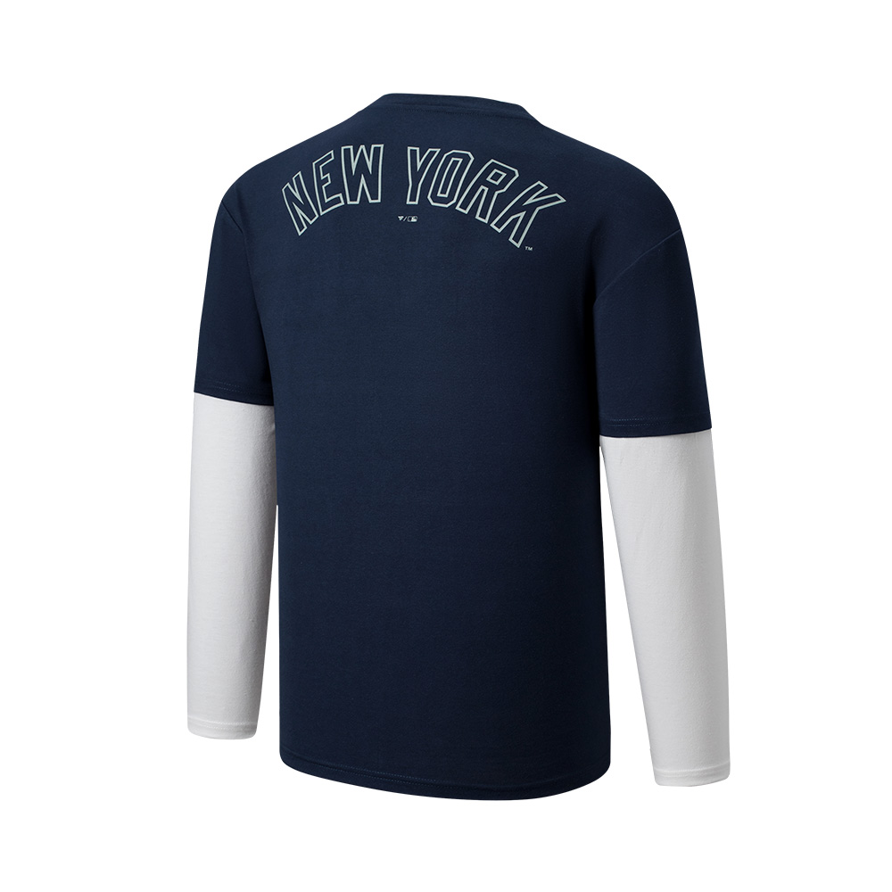 Playera Fexpro MLB Double Sleeve Drop Shoulder Fit Yankees image number null